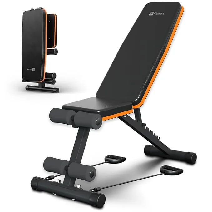 Flexnest-Commercial-Grade-Adjustable-And-Foldable-Gym-Bench Essential Strength Training Equipment Every Athlete Needs